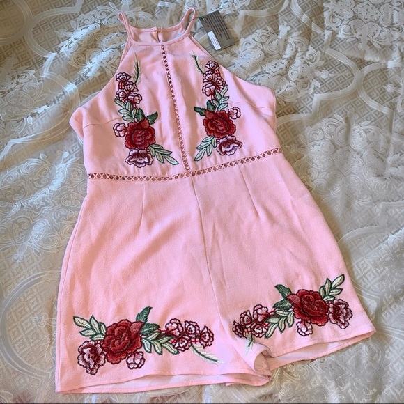 Embroidered Romper - Picture 1 of 5